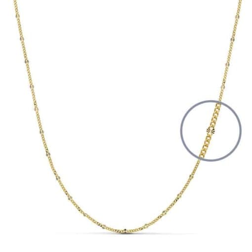 Cadena Diamantada de Oro Amarillo 18 Quilates con 50 cm de Largo y 2,1 gr