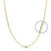 Cadena Plana Valentina de Oro Amarillo 18 Quilates con 45 cm de Largo y 2.95 gramos