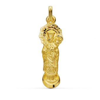Medalla Virgen Almudena 34 x 11 mm Oro Amarillo 18 Quilates