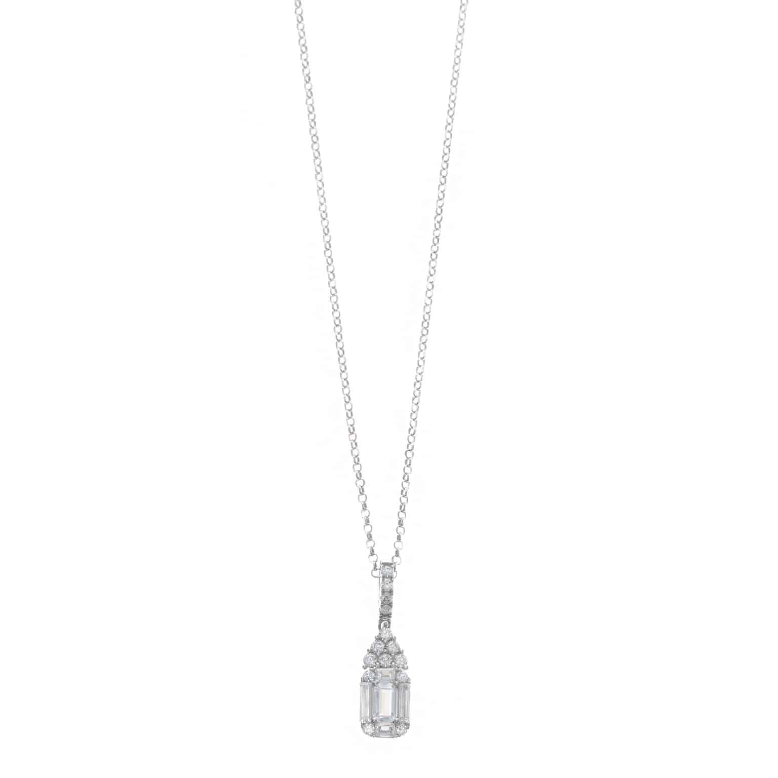Collar Salvatore Plata Ley con Circonitas