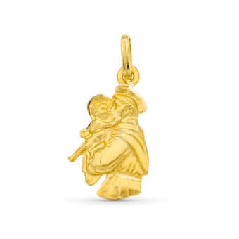 Medalla San Antonio 20 x 12 mmen Oro Amarillo 18K