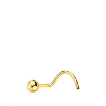 Piercing Nariz Oro Amarillo 18K Bolita 2,2 mm