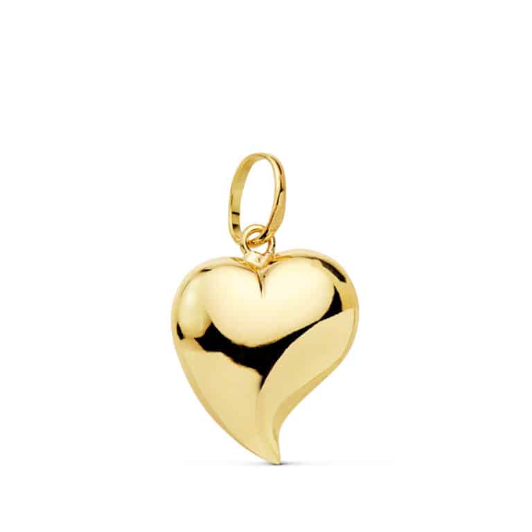 Colgante Corazón 15 x 14 mm en Oro Amarillo 18K - Imagen 1