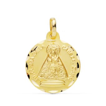 Medalla 18 mm Virgen del Cabeza Zújar Oro Amarillo 18K Tallas