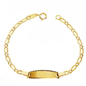 Pulsera Tipo Esclava Bebé 14 cm en Oro Amarillo 18K con Eslabón Cartier