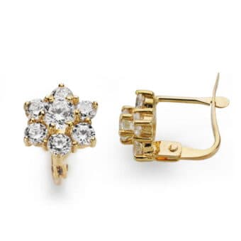 Pendientes 10 x 10 mm Oro Amarillo 18 Quilates Cuajo y Catalán