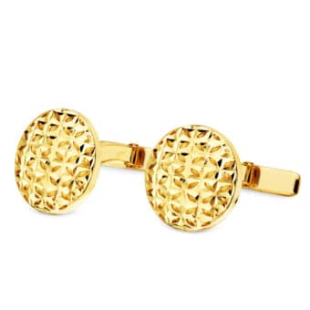 Gemelos Hombre Oro Amarillo 18K 15mm Tallas