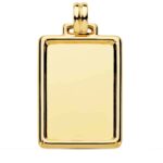 Colgante Chapa Grabación 31 x 23 mm en Oro Amarillo de 18 Quilates