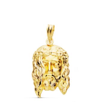 Colgante Cristo 20 x 14 mm Oro Amarillo 18 Quilates Cara
