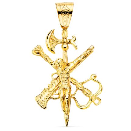Cruz Cristo Legión 55 x 40 mm Oro Amarillo 18K