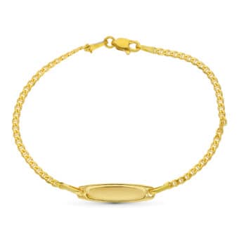 Esclava Comunión 17 cm Tipo Ancla en Oro Amarillo 18 Quilates