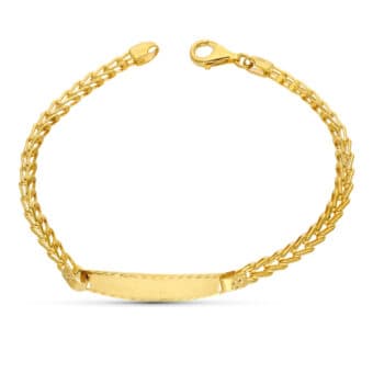 Esclava Comunión 18 cm en Oro Amarillo 18 Quilates Espiga