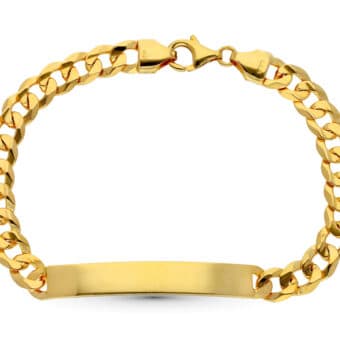 Esclava Hombre 21 cm Barbada Oro Amarillo 18K Maciza