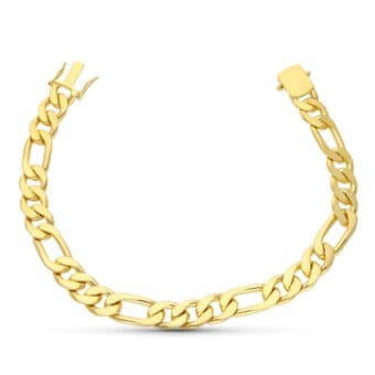 Pulsera Hombre 21,5 cm Tipo Cartier Oro Amarillo 18K Maciza