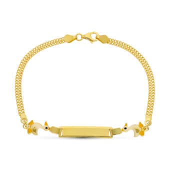 Esclava Niña 16 cm Oro Amarillo 18 Quilates Patitos