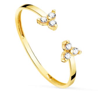 Anillo Diamantes 0,09 ct Oro Amarillo 18K