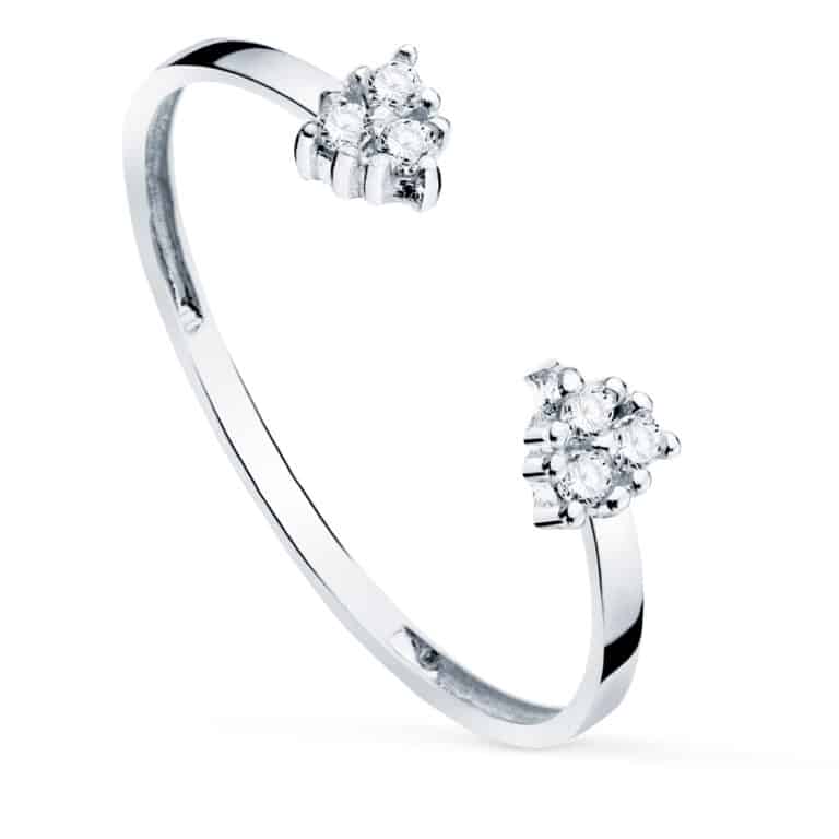 p30162-ob Anillo Diamantes 0,048 ct Oro Blanco 18K - Imagen 1