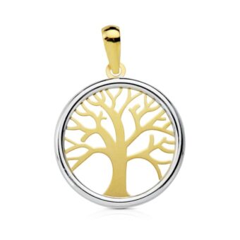 Colgante Árbol de la Vida 20 mm Oro Bicolor 18k