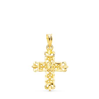 Cruz de Jerusalén 22 x 19 mm Oro Amarillo 18K Filigranas