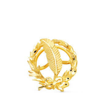 Insignia Periodismo 17 x 14 mm Oro Amarillo 18K Emblema Ojal