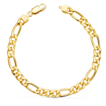 Pulsera Hombre 21 cm Tipo Cartier Oro Amarillo 18K Hueca