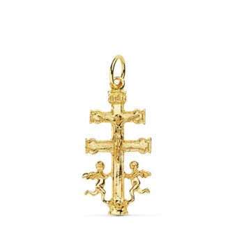 Cruz de Caravaca 24 x 12 mm Oro Amarillo 18K