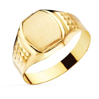 Sello Hombre 11 x 9 mm Oro Amarillo 18K Oval