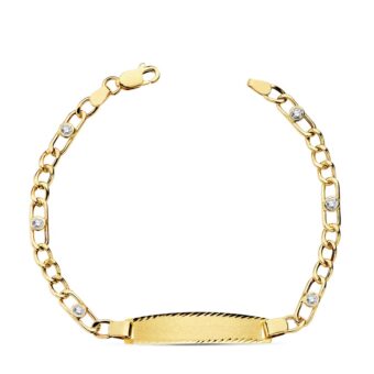 Esclava Comunión 18,5 cm en Oro Amarillo 18 Quilates con Circonitas