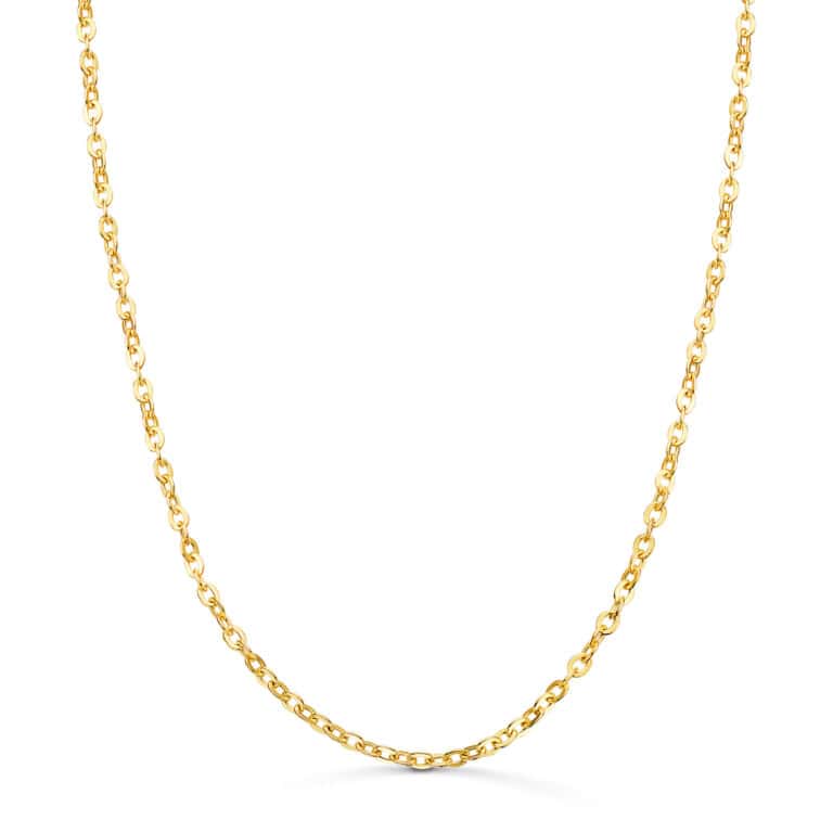 Cadena Rolo de Oro Amarillo 18K con 45 cm de Largo y 2,5 mm de Grosor - Imagen 1