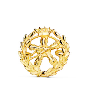 Insignia Ingeniero Aeronáutico 15 x 15 mm Oro Amarillo 18K Emblema Ojal