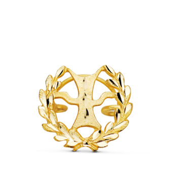 Insignia Psicología 15 x 13 mm Oro Amarillo 18K Emblema Ojal