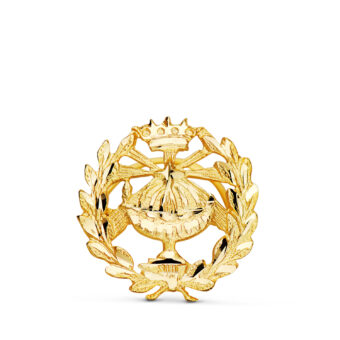 Insignia Química 15 x 15 mm Oro Amarillo 18K Emblema Ojal
