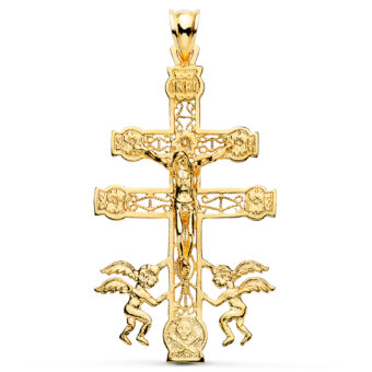 Cruz de Caravaca 49 x 27 mm Oro Amarillo 18K