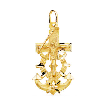 Cruz Marinera Cristo 40 x 22mm Oro Amarillo 18K