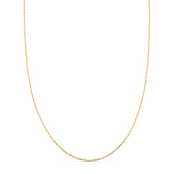 Cadena Forzada Maciza de Oro Amarillo 18K de 45 cm de Largo y 0,75 mm de Grosor