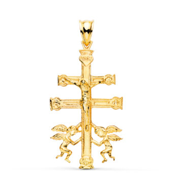 Cruz de Caravaca 36 x 22 mm Oro Amarillo 18 Quilates