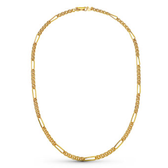 Cadena Hueca tipo Húngara de Oro Amarillo 18K con 4,5 mm de Grosor, 50 cm de Largo