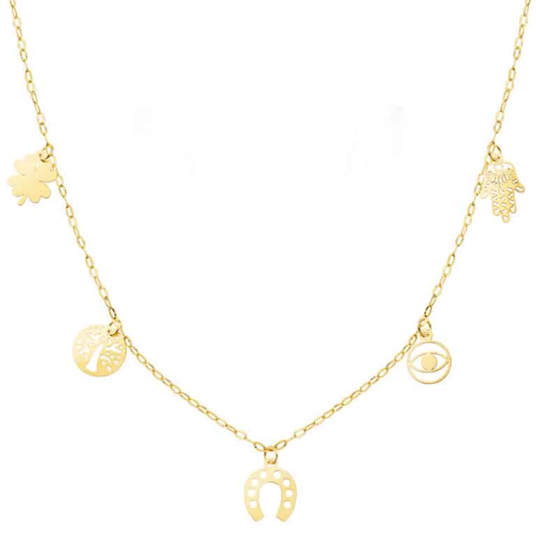 Gargantilla Suerte 45 cm Oro Amarillo 18 Quilates - Imagen 1