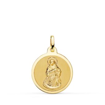 Medalla Virgen de la Inmaculada Concepción 18 mm Oro Amarillo 18 Quilates