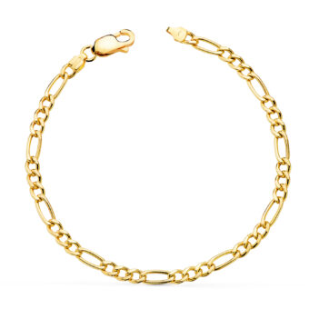 Pulsera Hombre 19 cm Tipo Cartier Oro Amarillo 18K