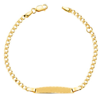 Esclava Comunión 16,5 cm Barbada en Oro Amarillo 18K