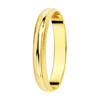Alianza de 3 mm en Oro Amarillo 18K con Diseño Liso