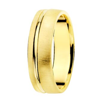 Alianza de 5,5 mm en Oro Amarillo 18K con Tallado Lineal