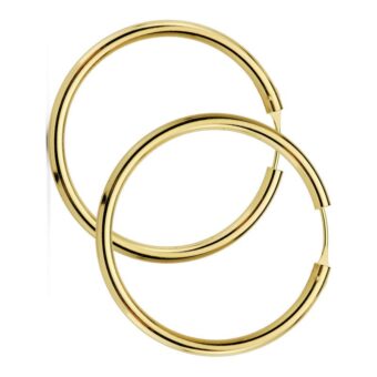 Pendientes Aro 20 x 2,5 mm Oro Amarillo 18K