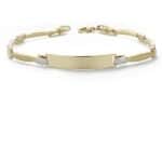Pulsera Esclava 18cm en Oro Bicolor 18 Quilates