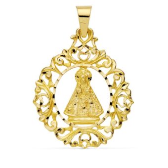 Medalla Orla Virgen de la Cabeza 43 x 26 mm Oro Amarillo 18K