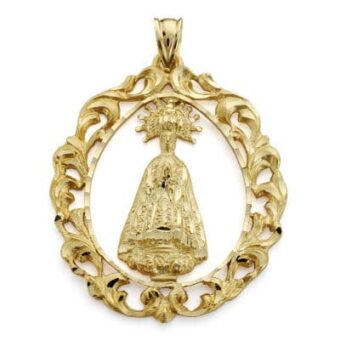 Medalla Virgen Asunción 43 x 35 mm Oro Amarillo 18K