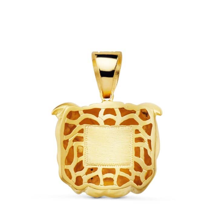 p4279b Colgante Bulldog Inglés  27 x 31 mm Oro Amarillo 18 Quilates - Imagen 3