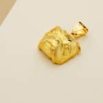 Colgante Bulldog Inglés  27 x 31 mm Oro Amarillo 18 Quilates - Imagen 2