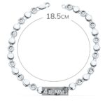 Pulsera Diamantes 0,240 ct 18,5 cm Riviere Oro Blanco 18K - Imagen 3